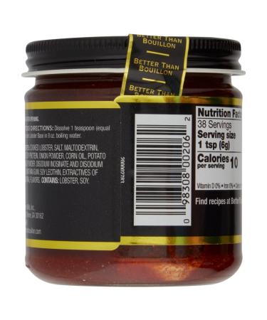 Better Than Bouillon Premium Lobster Base - 8 oz Jar | Made from Select Lobster & Spices | Makes 9.5 Quarts of Broth | 38 Servings - Buy Online on GoSupps.com