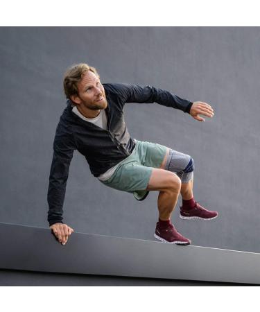 Bauerfeind Genutrain Comfort Knee Brace - Unisex Silicone Edge for Injury Relief & Stabilization - Black Size 5C | Gonarthrosis & Arthritis Support - Buy Online on GoSupps.com