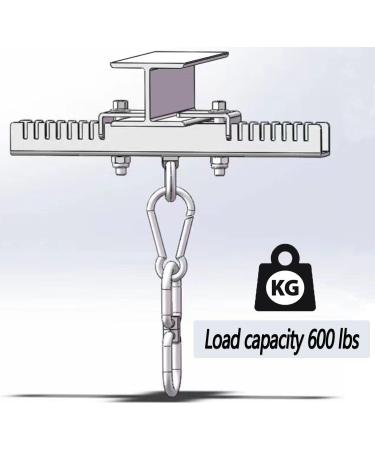 Vanroug Heavy Duty Steel Beam Clamp & Bag Mount | 360 Rotation for I/H Beam | Ultimate Boxing & Muay Thai Training Accessory - Buy Online on GoSupps.com