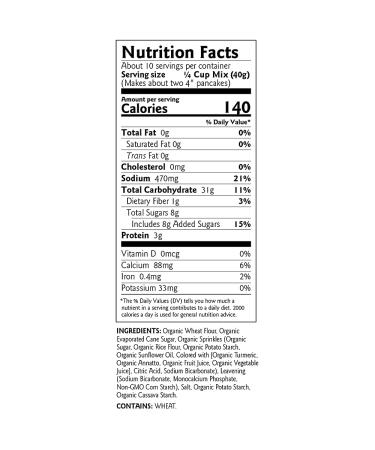 Birch Benders Organic Confetti Pancake & Waffle Mix - 3 Pack (14oz Each), 42 Oz - Buy Online on GoSupps.com