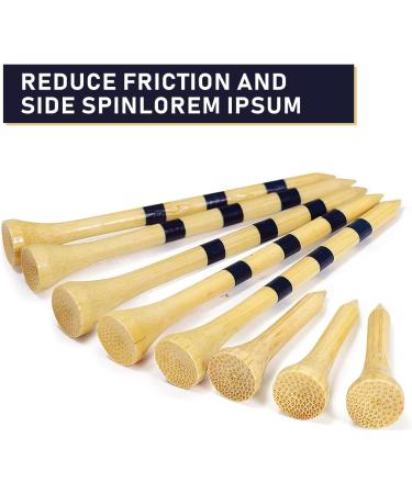 HUAEN Bamboo Golf Tees 150 Pack - 3-1/4 Inch Unbreakable Long Tees for Low Friction and Resistance - Buy Online on GoSupps.com