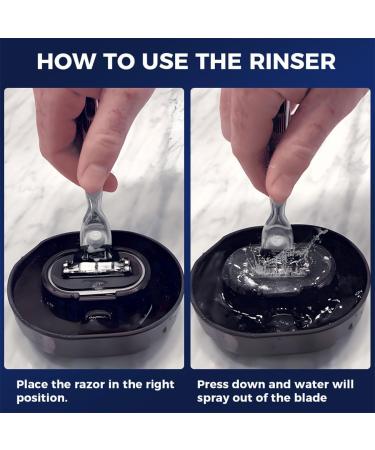 Razor Rinser - Clean Your Razor Efficiently Shaving Razor Rinser Manual Push-Type Razor Rinser Razor Cleans No Electricity Required Save Water And Ditch The Sink (2) - Buy Online on GoSupps.com