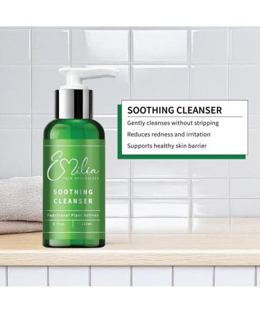 Emilia Soothing Cleanser 4 fl oz Hydrating Face Wash with Hyaluronic Acid Niacinamide & Vitamin C for Sensitive Skin Dullness and Uneven Tone - Buy Online on GoSupps.com
