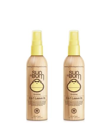 Sun Bum Sun Bum Revitalizing 3-in-1 Detangler Leave In Conditioner Vegan and Cruelty Free Detangling Conditioning and Protecting Hair Spray 2 Pack - Buy Online on GoSupps.com