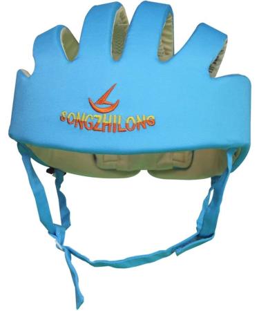 IULONEE Baby Helmet Toddler Protective Hat - Adjustable Safety Headgear for Infants - Cotton Material - Blue - Buy Online on GoSupps.com