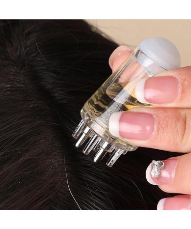 Hair Oil Applicator Bottle Hair Scalp Applicator Portable Liquid Oil Dispenser Root Comb Applicator Bottle Scalp Massage Comb with Roller Ball Mini Hair Raising Solid Hair Massage Tool (Grey) - Buy Online on GoSupps.com