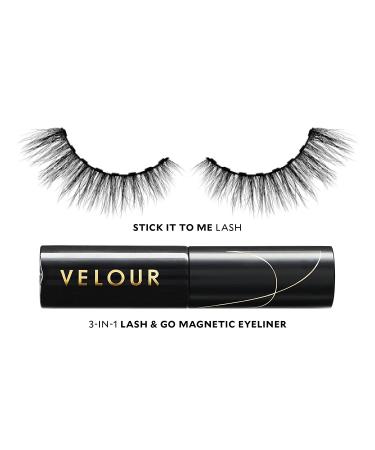 Velour Magnetic Lash Liner and Eyelash Glue Bundle - Vegan & Lightweight Lashes with Black Liquid Eyeliner - Long Lasting and Effortless Wear - Up to 30 Uses - Buy Online on GoSupps.com