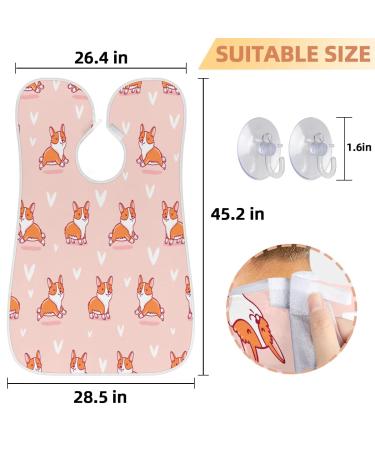 Buy Lovely Dogs Beard Bib Apron | Non-Stick Waterproof Hair Catcher for Men | Perfect Grooming Gift with Suction Cups - Buy Online on GoSupps.com