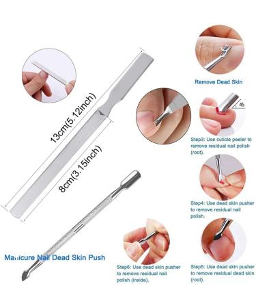 Toenail Nail Clippers Set Toenail Clippers Nail Clippers 8 Pieces Stainless Steel Toenail Clippers with Double Sided Nail File and Nail Scissors Repair for Thickness and Ingrown Toenails - Buy Online on GoSupps.com