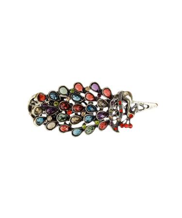 Buy Retro Rhinestone Peacock Phoenix Hair Clip | Trendy Hair Accessories for International Shipping - Buy Online on GoSupps.com