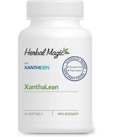 Herbal Magic XanthaLean Supplement Without Caffeine with Brown Seaweed & Pomegranate in Olive Oil Vegetable Capsules High Potency Fucoxanthin