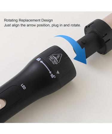 5 in 1 Curling Wand Set Multifunctional Styling Tool with LCD Display for Professional and Home Use Ceramic Coating Rose Gold - Buy Online on GoSupps.com