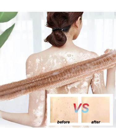 Buy African Badenetz - 3 Pieces Body Peeling Network for Daily Skin Cleaning | 80 x 30 cm | Ideal for Shower Use - Buy Online on GoSupps.com