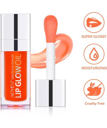 SBHEANGBA Moisturizing Lip Oil No-Sticky Lip Gloss Tinted Lip Balm Lip Care Long Lasting Clear Liquid Lipsticks Plump Lip Glow Oil For Dry Lip's Moisturizing Hydrating And Nourishing 01# Raspberry - Buy Online on GoSupps.com
