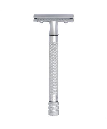 Merkur razor plane 22c |Mattchrom satinThree -part razor with a straight cut |Closed comb |Ideal for wet shaving |Zinc die casting |Brass handle |Made in Germany - Buy Online on GoSupps.com