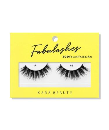 KARA BEAUTY FABULASHES 3D Faux Mink False Eyelashes - Style A66 - Buy Online on GoSupps.com