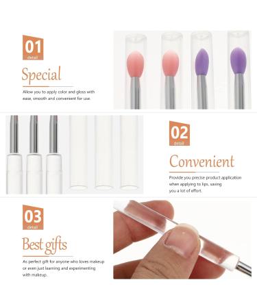 40 Pcs Silicone Lip Brush Set - Lip Mask & Eyeshadow Applicator - Assorted Colors for Perfect Makeup - Buy Online on GoSupps.com