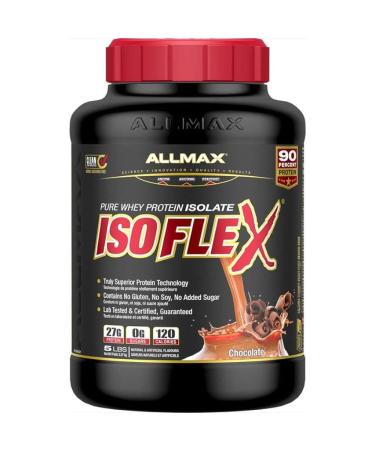 ALLMAX Isoflex Chocolate 5lb 5 pound Protein Powder Chocolate 2.26 kg (Pack of 1)