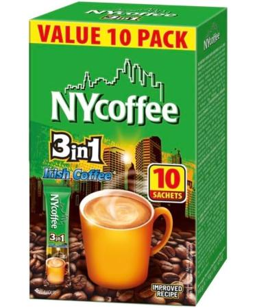 NY Coffee 3 in 1 Irish Coffee (50 Sachet in Total) 10 Sachets x 5 Pack Boxes Work Office Home Caravan Boat - Buy Online on GoSupps.com