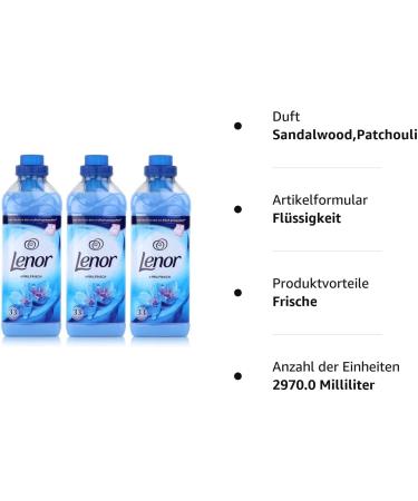 Lenor April Fresh Fabric Softener 3 x 990ml | International Shipping Available - Buy Online on GoSupps.com