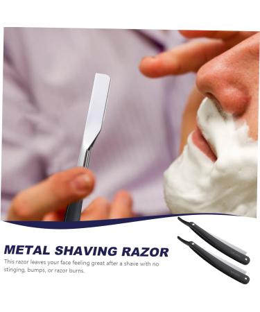 Minkissy 2-Pack Men's Manual Razor Set - Safe Head Shaving Barbers Razor - International Shipping Available - Buy Online on GoSupps.com