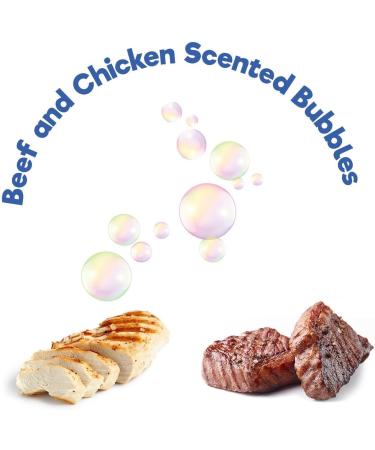 Y L Pack of 4 Pet Bubbles - Chicken Beef Scented Meaty Dog Puppy Interactive Toys Playtime Non Toxic 4 Bottles - Buy Online on GoSupps.com