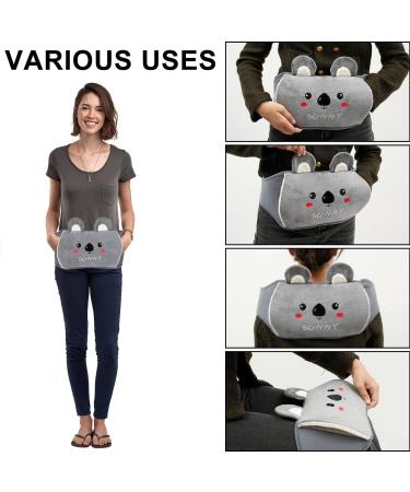 Rubber Heat Bottle with Soft Waist Cover - Hot Water Bag for Neck Shoulder Back Legs & Waist Warmth | International Shipping - Buy Online on GoSupps.com