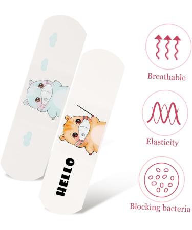 NOLITOY 60 Sheets Cartoon Bandages - Breathable First Aid Stickers for Small Wounds - Fun Adhesive Patches for Kids - Buy Online on GoSupps.com