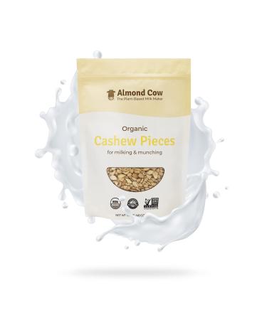 Almond Cow | 3lb Bulk Organic Cashew Pieces for Plant-Based Milk Making | Vegan | USDA Certified Organic | Non-GMO Project Verified | Glyphosate Residue Free - Approved by DetoxProject