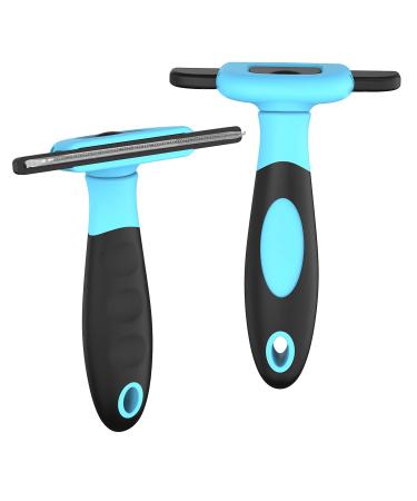 HCE Dog Hair Brush For Grooming, Dog Brush For Matted Hair, Cat And Dog Brushes For Shedding, Dog Brushes For Grooming Large Dogs, Defurring Dog Brush, Husky Dog Brush, Blue