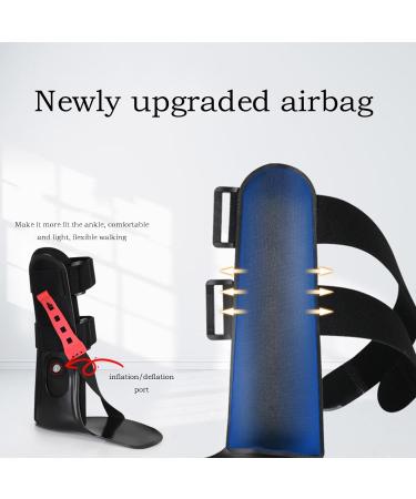 AFO Drop Foot Brace for Hemiplegia - Unisex Ankle Foot Orthosis with Inflatable Airbag | Comfortable Support for Stroke Recovery - Large Right Size - Buy Online on GoSupps.com