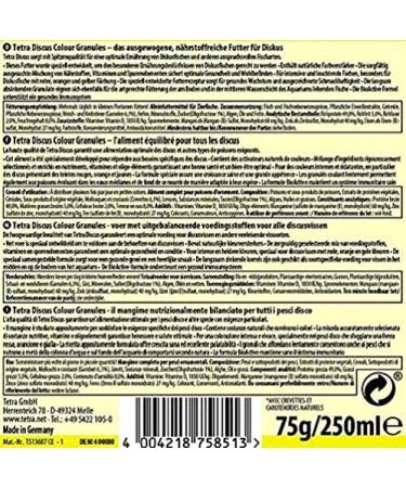 Tetra Discus Color Granules - Premium Fish Feed for Discus Fish | Enhances Growth Health & Vibrant Colors | 250 ml Pack - Buy Online on GoSupps.com