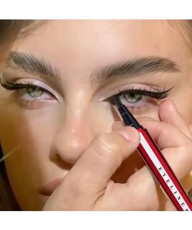 Black Liquid Eyeliner Waterproof Long Lasting Eyeliner Quick Drying Natural Liquid Pen Smooth Eye Makeup Cosmetics For Women Precision Fine Point Professional Beauty Tool V - Buy Online on GoSupps.com