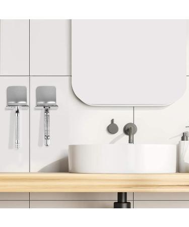 Linkidea 8-Piece Wall Bracket Set - Self-Adhesive Shower Razor Holder Stainless Steel Hangers for Vikings & Merkur Safety Razors - Upgrade Your Shaving Experience - Buy Online on GoSupps.com