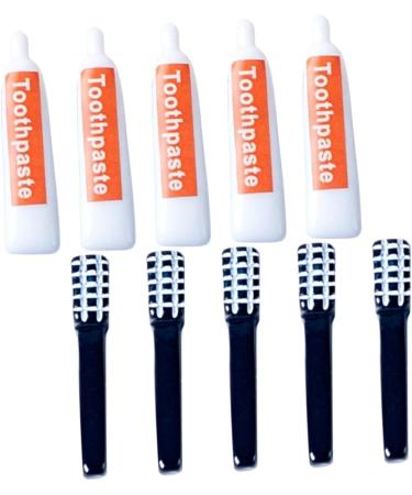 SHINEOFI 40 Pcs Miniature Toothpaste & Toothbrush Dolls - Perfect for DIY Crafts Jewelry and Dollhouse Decor - Buy Online on GoSupps.com