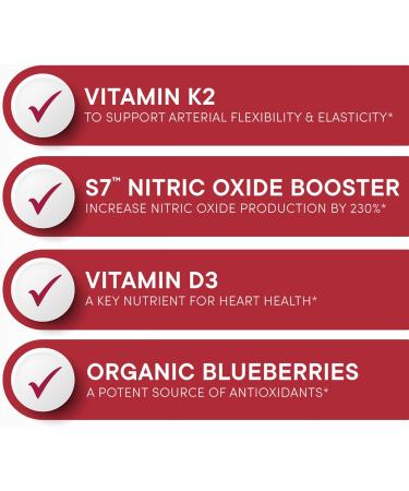 Purity Products Artery Pill Core - MK-7 Vitamin K2 S7 Nitric Oxide Booster Vitamin D3 & Organic Blueberries for Arterial Health & Cardiovascular Support - 30 Count - Buy Online on GoSupps.com