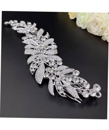 SOESFOUFU Hair Comb Tiara Floral Hair Clip Pearl Hair Clips Rhinestone Headpiece for Bride Wedding Headdress Bride Headpieces Bride Headdress Zinc Alloy European and American Accessories - Buy Online on GoSupps.com