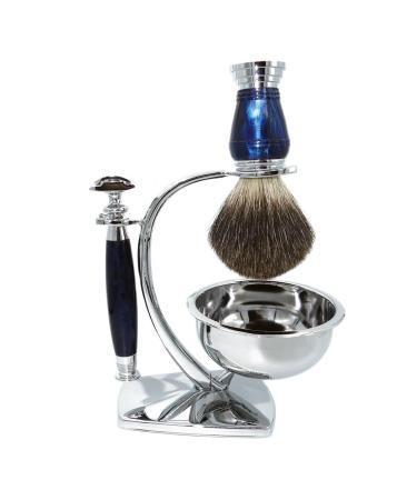 Premium Wet Shave Grooming Kit for Men - Double Edge Safety Razor 10 Blades Shaving Brush & Stainless Steel Soap Bowl | Barbershop Quality Shaving Set - Buy Online on GoSupps.com