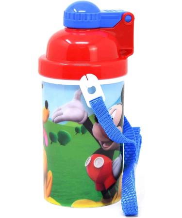 Zak Designs Disney Mickey Mouse One-Touch Water Bottle with Reusable Straw - BPA-Free, Easy to Clean - Kids' Travel Essential - Buy Online on GoSupps.com