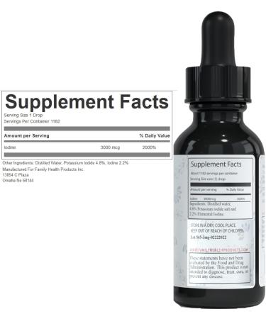 Lugols Iodine Solution 2% 2 fl oz Liquid Drops - 1200 Potassium Iodide Drops - Buy Online on GoSupps.com