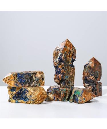 Natural Crystal Rough 1pc Natural Azurite Geode Tower SpecimenQuartz Collectible Home Decor Can be Used for (Size : 7-8cm) (Size : 8-9cm) - Buy Online on GoSupps.com