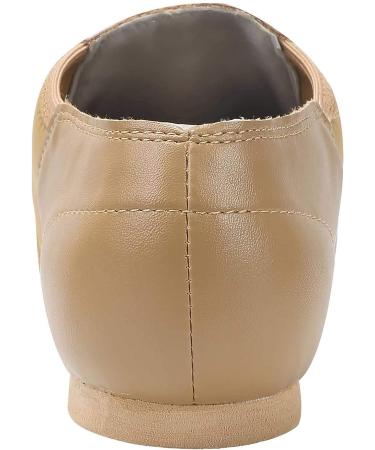 Dynadans Unisex PU Leather Slip-on Jazz Dance Shoes with Arch Insert - Brown - Buy Online on GoSupps.com