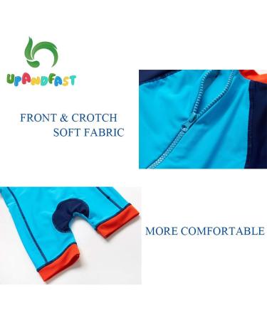 UPF 50+ Baby Boy Swimwear Set with Sun Hat | 9-12 Months | Blue Fish Design - Buy Online on GoSupps.com