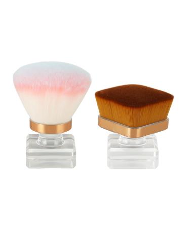 Loose Powder Blush Brush & Flat Top Foundation Brush | Perfect Makeup Tools for Flawless Application - Buy Online on GoSupps.com