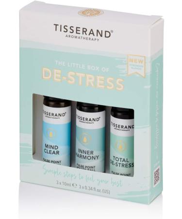 Tisserand Aromatherapy - The Little Box of De-Stress - Mind Clear Inner Harmony Total De-Stress - 100% Natural Pure Essential Oils - 3x10ml (Pack of 2) 10 ml (Pack of 6) De-Stress - Buy Online on GoSupps.com