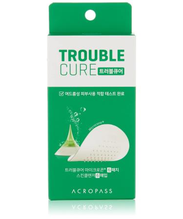 Acropass Trouble Cure Instant Acne Pimple Patch with Dissolving Hyaluronic Acid Micro Structure 1 Count (Pack of 1)