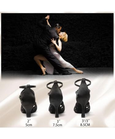 RUYBOZRY Women's Latin Dance Shoes - Black-3 Heels-802qb 6 - Buy Online on GoSupps.com