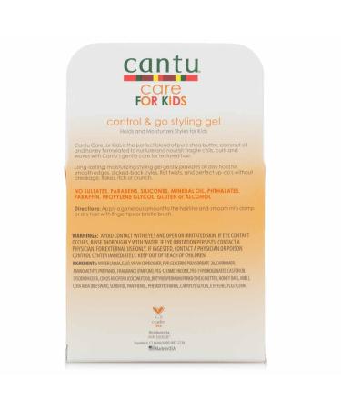 Cantu Kids Styling Gel 2.25 oz - Gentle Hold for Kids' Hair - Buy Online on GoSupps.com