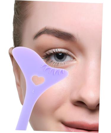 BIUDECO Eyeliner Stamp Eyeshadow Applicators Reusable Silicone Eyelash Stencils Makeup Tools Face Auxiliary 12.00X6.00X0.50CM Purple - Buy Online on GoSupps.com