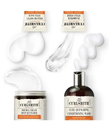 Curlsmith Transition Kit - Vegan Haircare for Dry Wavy Curly or Coily Hair - 12oz, 8oz, 2oz - Buy Online on GoSupps.com